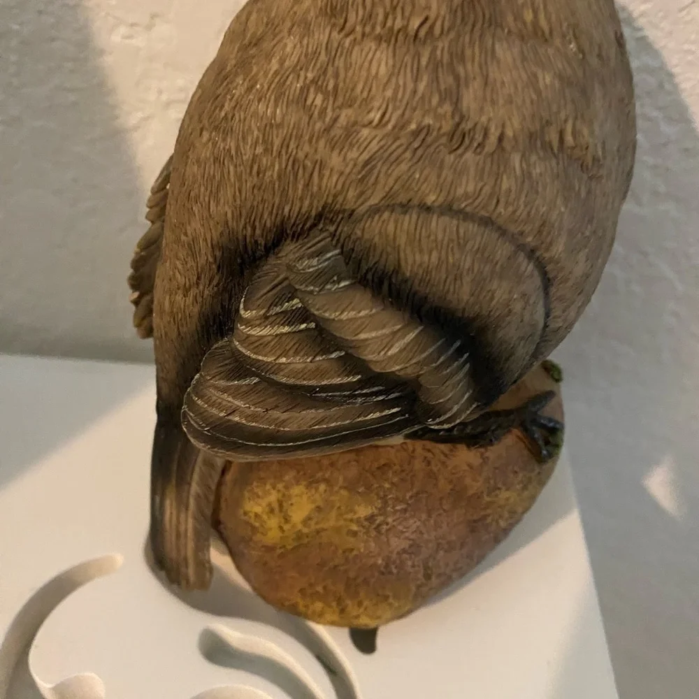 American Robin Lifelike Resin Hand Painted 7” Decor Whimsical Bird Statue
